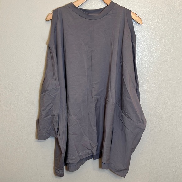 ASOS Design Cold Shoulder Oversized Shirt - Picture 1 of 9